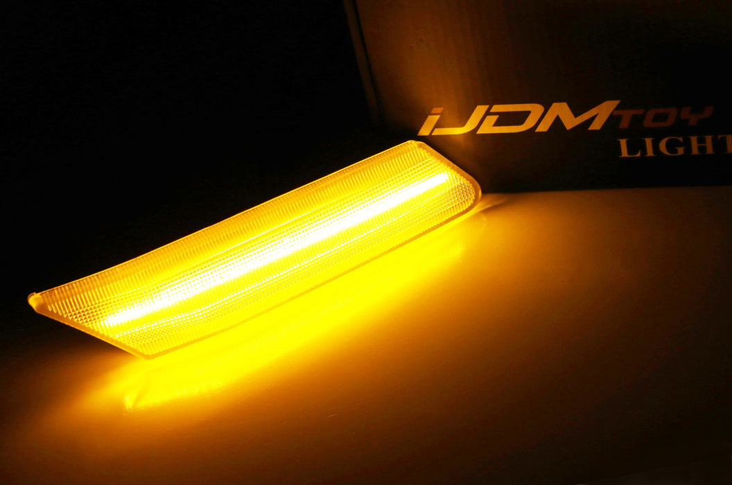 Front Amber LED Side Marker Lights For Porsche Cayenne 957 2008-2010 Smoke Lens Front Amber LED Side Marker Lights For Porsche Cayenne 957 2008-2010 Smoke Lens