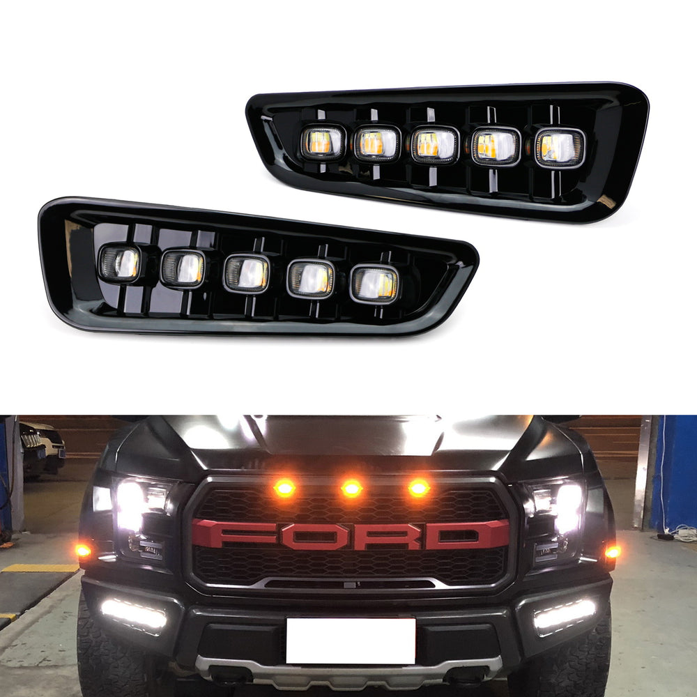 KEEGTBOX Switchback White/Amber LED STF9 DRL Front Bumper Fog Light Daytime Running Light... KEEGTBOX Switchback White/Amber LED STF9 DRL Front Bumper Fog Light Daytime Running Light...