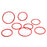 8pc Red Front & Back AC Vent/Opening Decoration Trims For 21-23 Mercedes E-Class