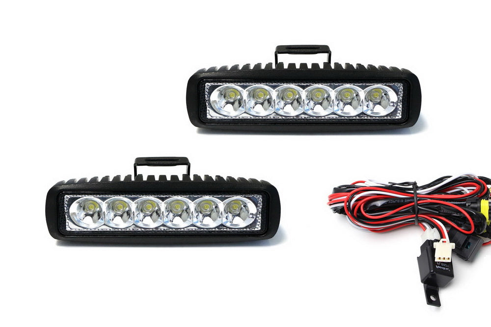 Running Light Led Kit 18W High Power 6-Osram LED Daytime Running Light Kit Universal Fit For ...