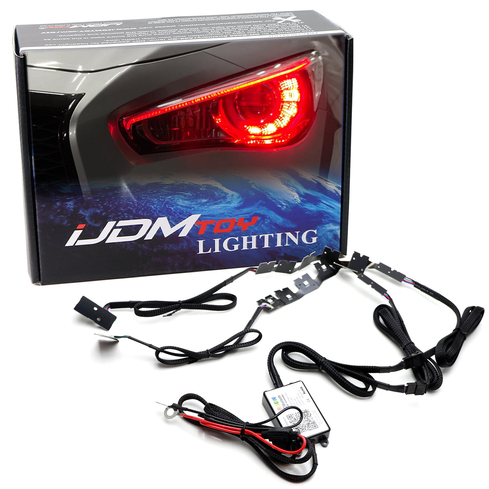 Bluetooth RGBW Multicolor LED Headlight DRL Board Lighting Kit For Inf ...