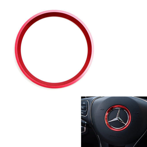 Red Wheel Center Decoration Cover Trim For 15+ Mercedes C E CLA GLA GLC GL Class