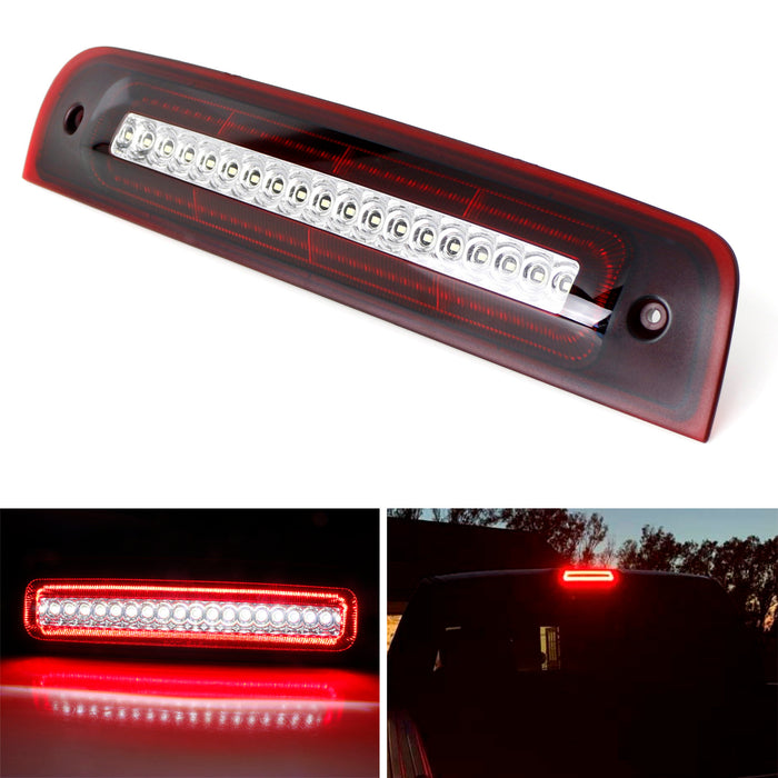 Red Lens Strobe LED HighMount 3rd Brake Light For 10-18 Dodge RAM 1500 2500 3500