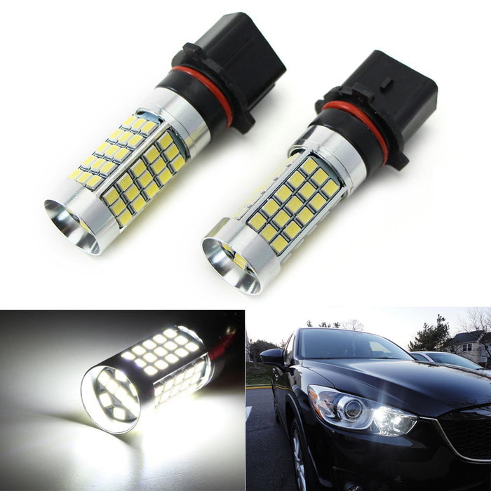 HID Xenon White 68-SMD P13W LED Bulbs For Mazda CX-5 Daytime Running Lights