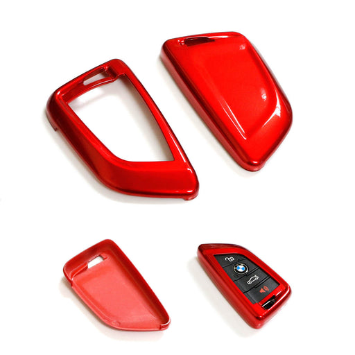 Exact Fit Glossy Red Smart Key Fob Shell Cover For BMW X1 X4 X5 X6 5 7 Series