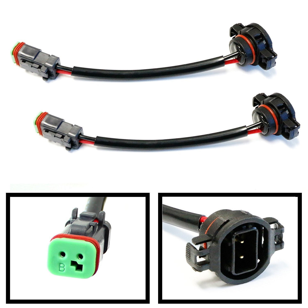 Starkey Products H16 Wiring Extension Adapters - Fits 5202, 2504, 9009, PSX24W Head/Fog Lights