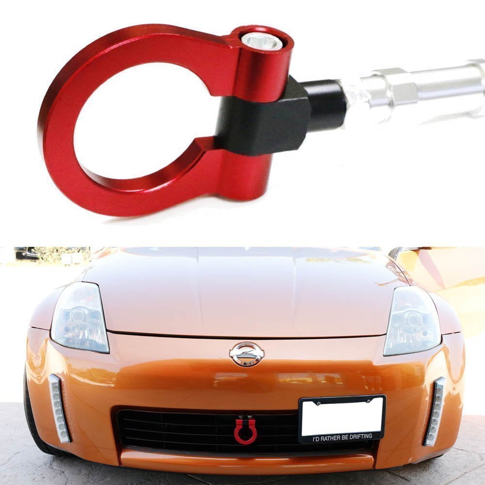 Sports Red Track Racing Style Aluminum Tow Hook Ring For 2003-2004 Nis —  iJDMTOY.com