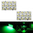 2 x Ultra Green 12-SMD LED Panel Lights For Interior Map/Dome/Door/Trunk Lights
