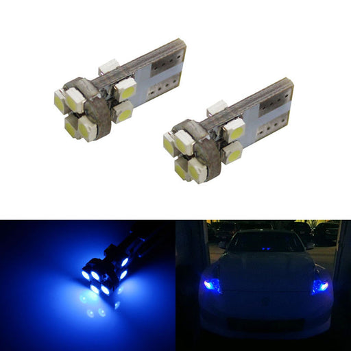 20000K Ultra Blue 8-SMD T10 LED Bulbs For Car Parking Lights 168 194 2825 W5W