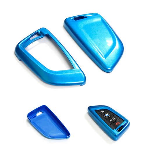 Exact Fit Glossy Blue Smart Key Fob Shell Cover For BMW X1 X4 X5 X6 5 7 Series