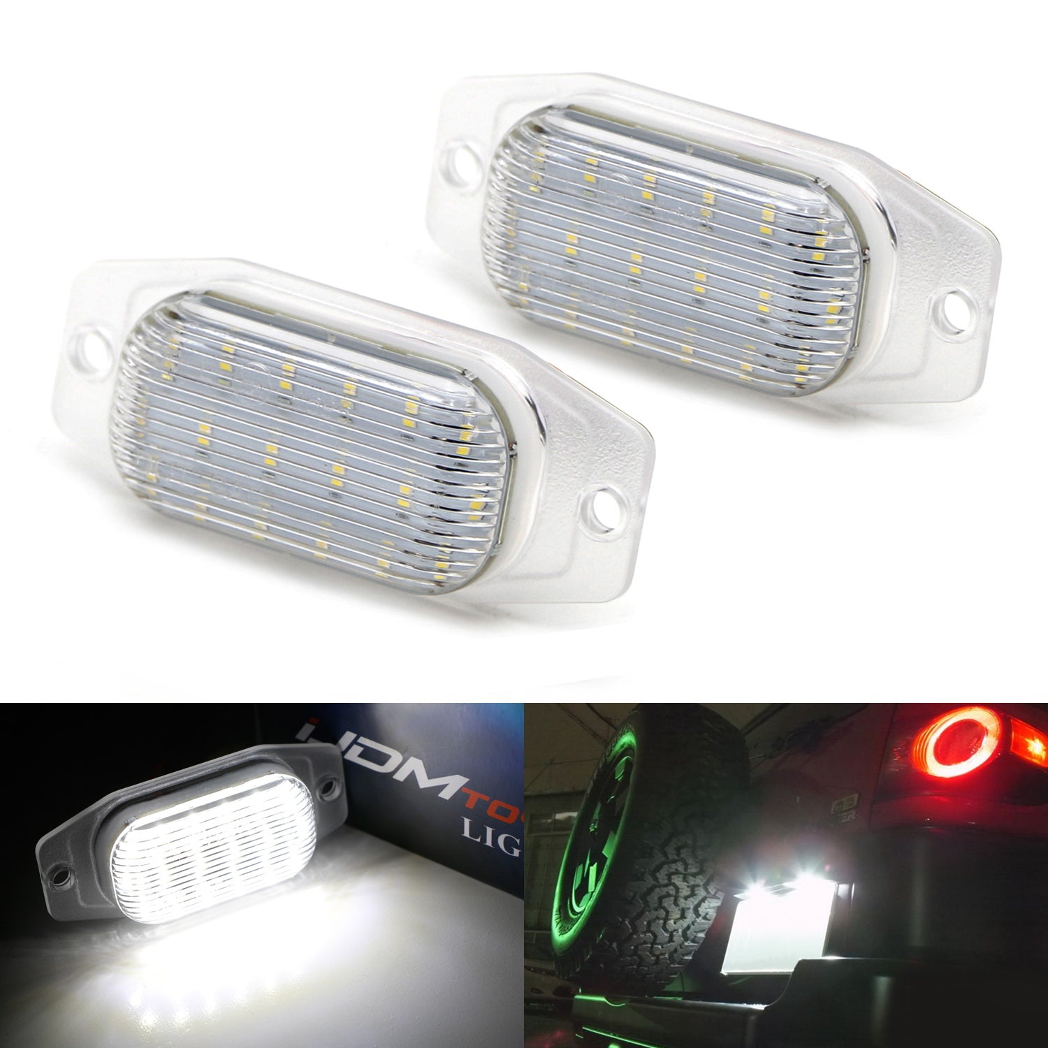 OE-Fit 3W Full LED License Plate Light For Toyota FJ Cruiser Land Crui ...