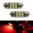 Super Red 9-SMD 1.25" 31mm DE3175 DE3022 LED Bulbs For Interior Map Dome Lights