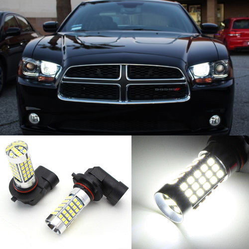 2012 dodge charger led fog lights 6K HID White 69-SMD 9005 For 2011 & up Daytime Running Geek Bar Pulse X triple mesh coil In addition to increased Flavor:Beach Day