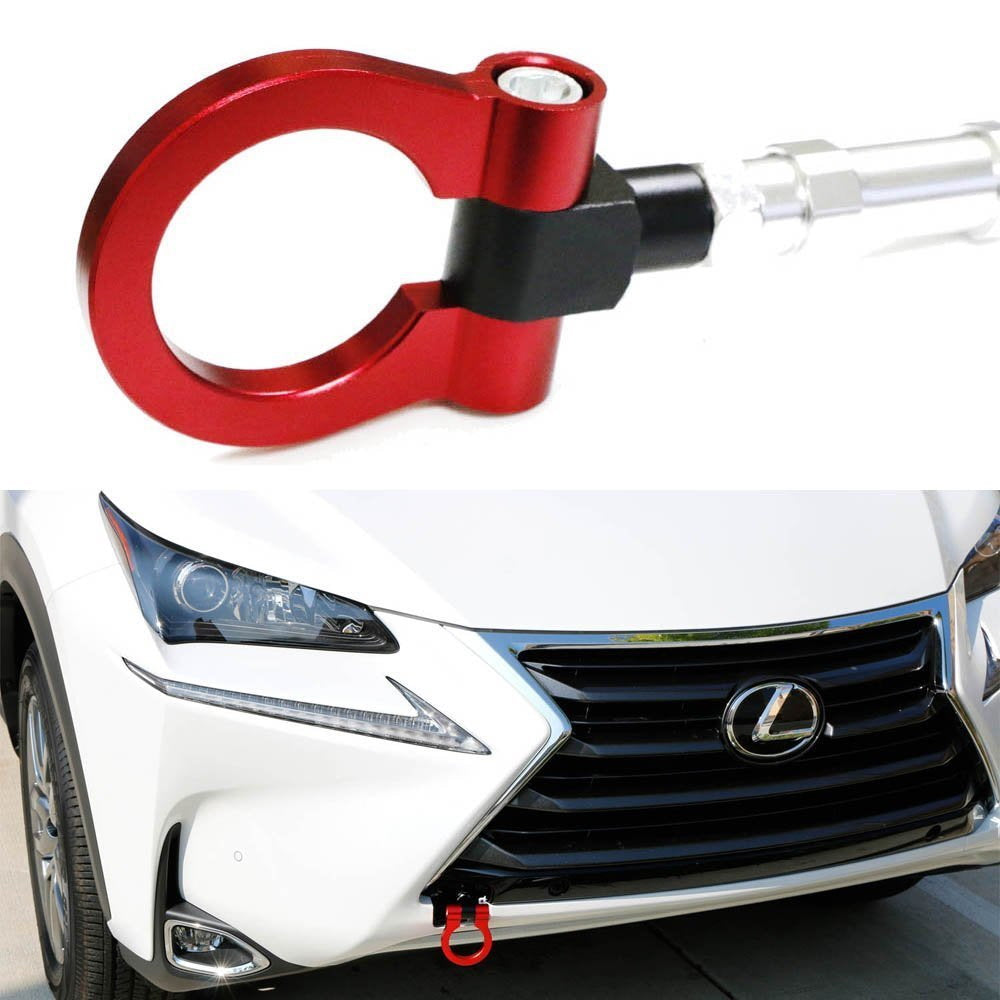 Red Track Racing Style Aluminum Tow Hook Ring For Lexus NX200