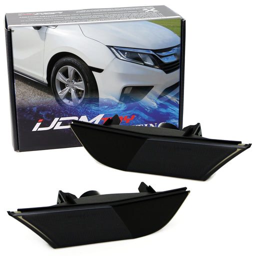 JDM Smoked Lens Front Bumper Side Marker Light Covers For 2018-up Honda Odyssey