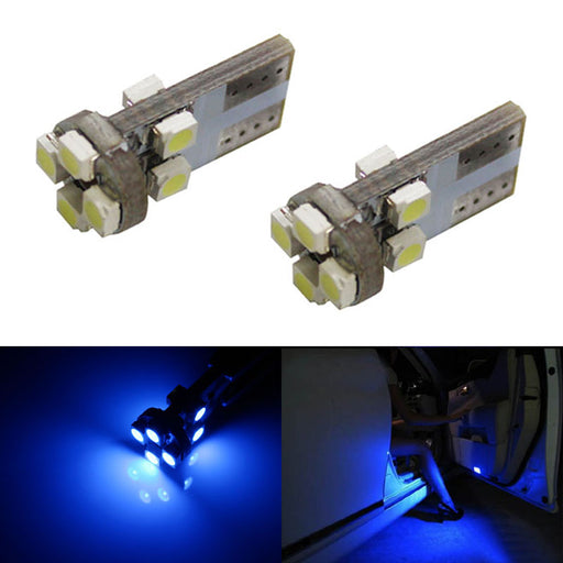 Ultra Blue 168 194 2825 T10 LED Bulbs For Car Step Courtesy, Side Door Lights