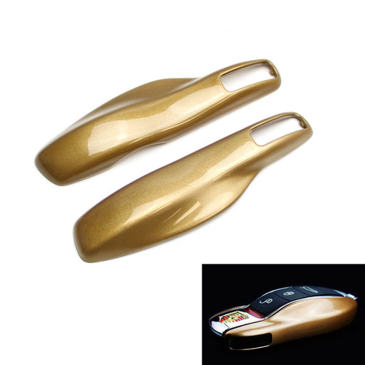 Gold Remote Smart Key Shell Holder Cover For Porsche Cayenne Panamera Macan 911