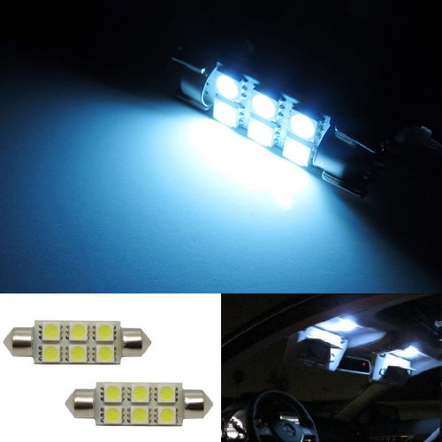 EBAIFUN 41mm/42mm 578 211-2 LED Bulbs - 10 Pack White 6000K Festoon Interior Car Lights Replacement - View #6