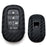 Black "Carbon Fiber" Silicone Key Fob Cover For Honda 22+ Civic Accord, 23+ CRV