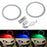 RGB 7-Color LED Angel Eye Halo Ring For Hyundai Genesis Coupe Headlight Retrofit
