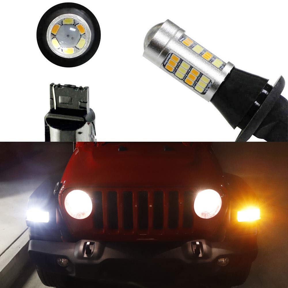 Switchback LED Bulbs For 18up Jeep Wrangler JL Turn Signal Light DRL
