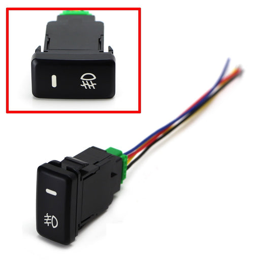 Factory Style 4-Pole 12V Push Button Switch with LED Background Indicator Lights