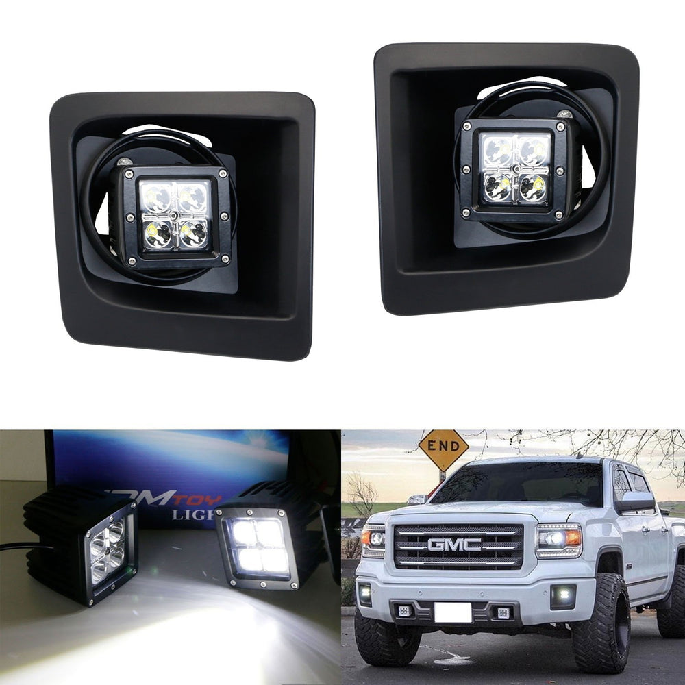 Off-road LED Pod Lights 40W CREE LED Pod Lights With Fog Lamp Bracket & Wiring For GMC Sierra & Chevy Trucks Engines For Chevy Off-road LED Pod Lights 40W CREE LED Pod Lights With Fog Lamp Bracket & Wiring For GMC Sierra & Chevy Trucks Engines For Chevy