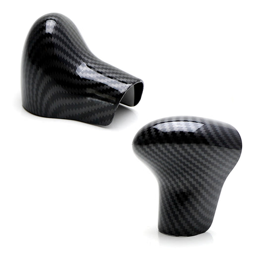 Carbon Fiber Pattern Shift Knob Cover Shell For Audi 13-16 A4 A5 Q7, 12-15 A6 A7