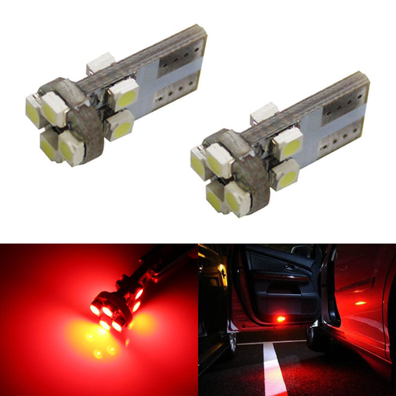 Brilliant Red 168 194 2825 T10 LED Bulbs For Car Step Courtesy, Side D ...