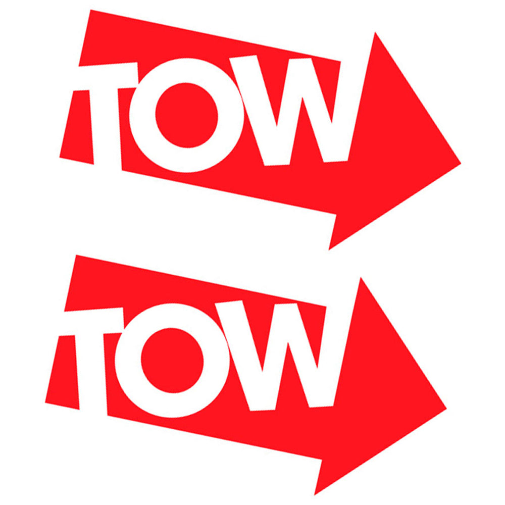 Red Pointer Sticker 2 Red Tow Arrow Pointer Stickers Die Cut Vinyl Decals For Car Tow Hook ...