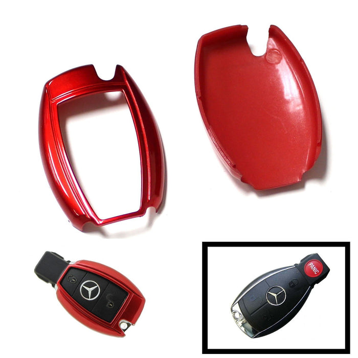IJDMTOY Glossy Red Smart Key Fob Shell Cover For BMW (X1, X4, X5, X6, 5, 7 Series) & Toyota Supra