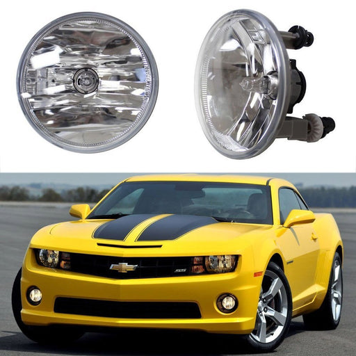 Complete Clear Lens Fog Light Lamps w/ 5202 Halogen Bulbs For Chevrolet GMC Ford