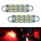 12-SMD-3528 1.72" 43mm Rigid Loop Festoon LED Bulbs 211-2 212-2 214-2 578-iJDMTOY