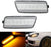 Clear Lens Amber Full LED Front Side Marker Light For 2010-14 Volkswagen MK6 GTI