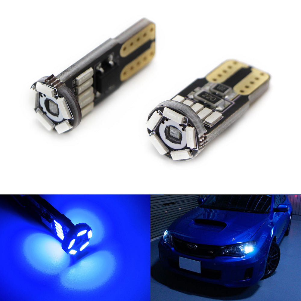 2pcs T10 W5W RGB LED Bulbs with Remote | 6 SMD Car Interior Lights