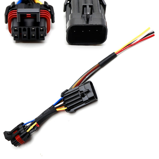Taillight In-line Accessory Power Harness Plug w/ 4-Output For Polaris 2019+ RZR