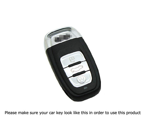 Exact Fit Gloss Black Remote Smart Key Fob Shell For Audi A3 A4 A5 A6 A7 A8 etc
