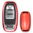 Chrome Red TPU Key Fob Case compatible with Audi Q3