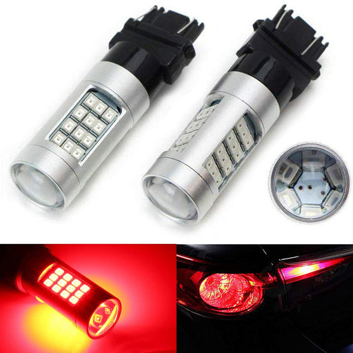 Red 42-SMD 3157 3357 3457 4157 4357 LED Replacement Blubs For Brake/Tail Lights