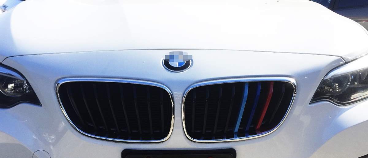 Exact Fit ///M-Colored Grille Insert Trims For 2014-20 BMW F22 F23 2 Series 220i 228i 230i 235i w/ Performance Black Kidney Grille (8-Beam ONLY)