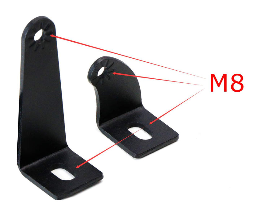 2-Pack Universal Side Mounting Brackets For Straight or Curved LED Lig ...