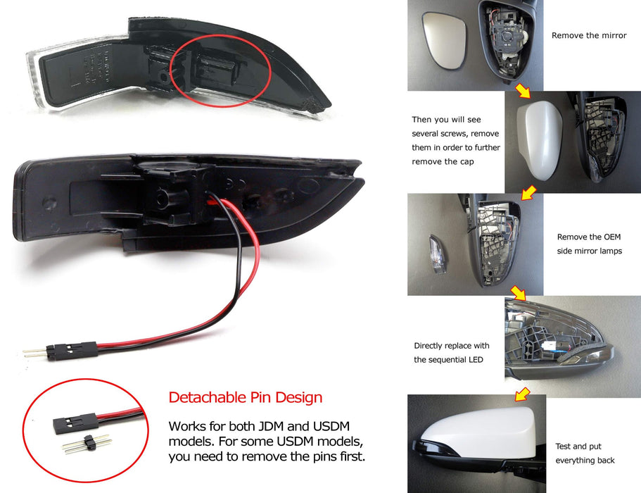 PER MAZDA CX3 CX4 CX5 KE LED specchio laterale sequenziale luce segnale PER MAZDA CX3 CX4 CX5 KE LED specchio laterale sequenziale luce segnale