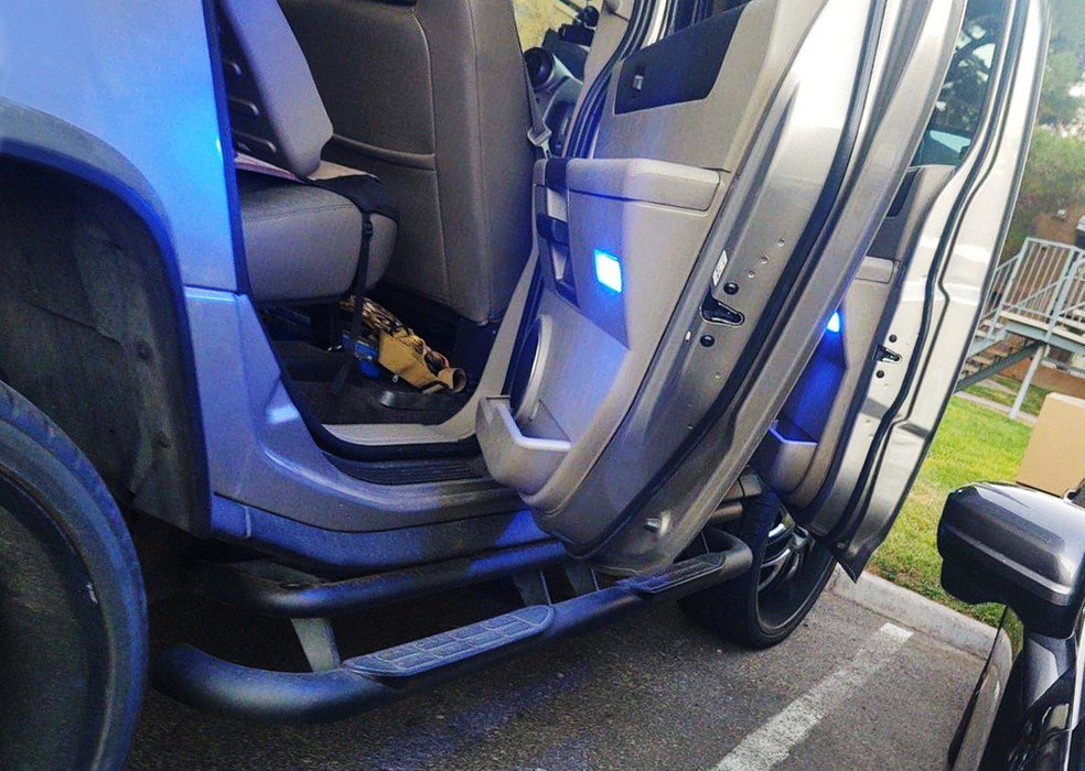 Blue LED Side Door Courtesy Lights For GM Escalade Silverado Suburban Hummer H2