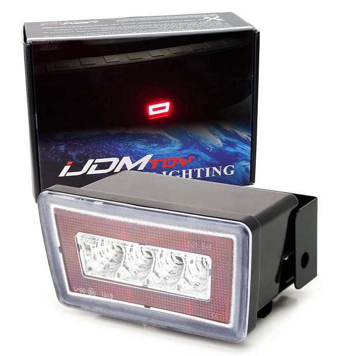 Clear Lens w/Red Reflector 3-In-1 LED Rear Fog Light For Impreza WRX Crosstrek