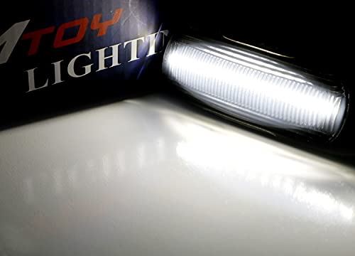 Smoked Lens White LED Front Side Marker Lights For Range Rover Sport LR2 LR3 LR4