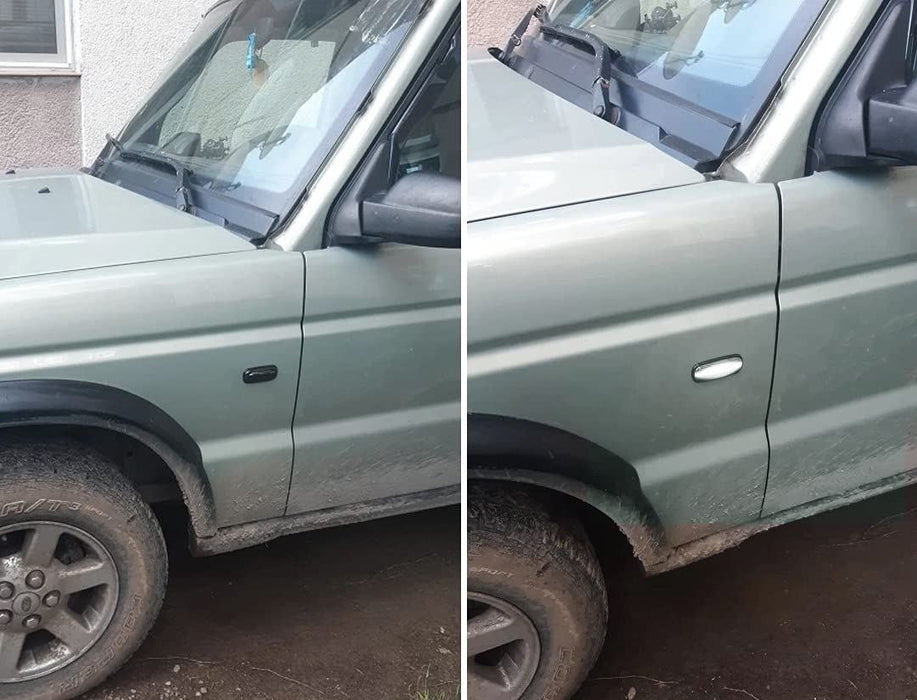 Smoked Lens White LED Front Side Marker Lights For Range Rover Sport L ...