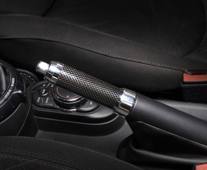 Black Real Carbon Fiber Handbrake Handle Grip For Gen3 MINI Cooper F55 F56 F57..