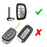 Chrome Black TPU Key Fob Case For 2014-up Hyundai Tucson IX35 Keyless Entry Fob