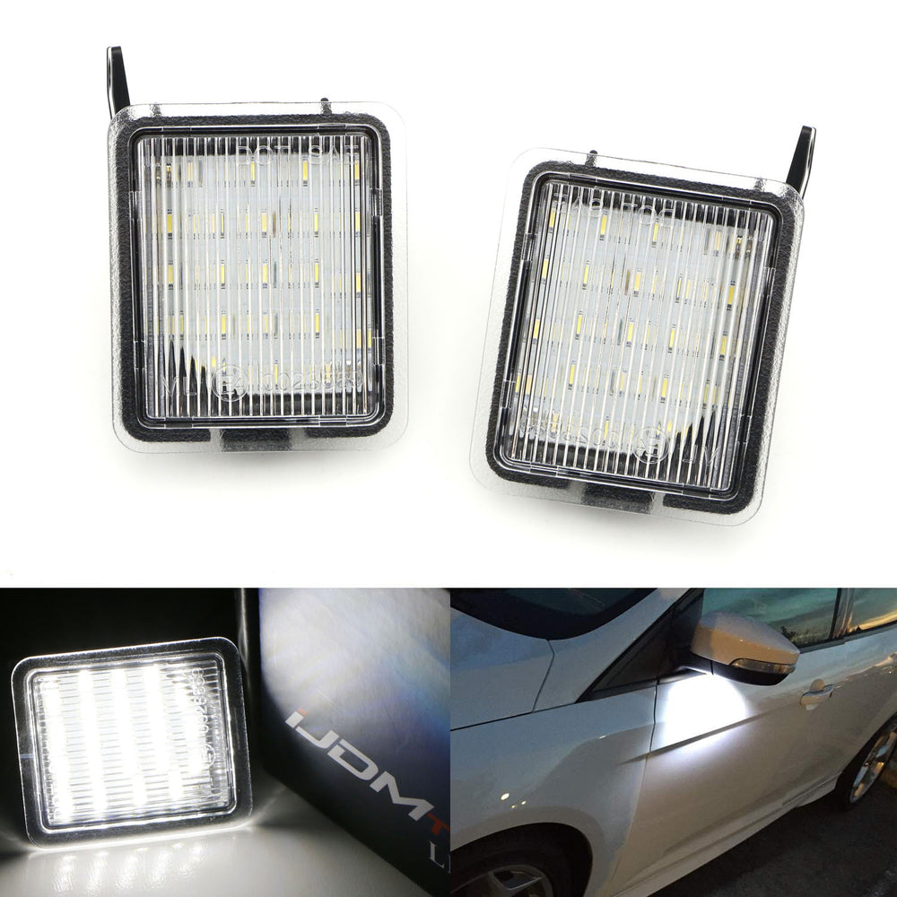 2x LED Under Mirror Puddle Light For VW Passat B7 CC Jetta Beetle Scirocco EOS Under Mirror Welcome Lamp OEM#:3C8945291