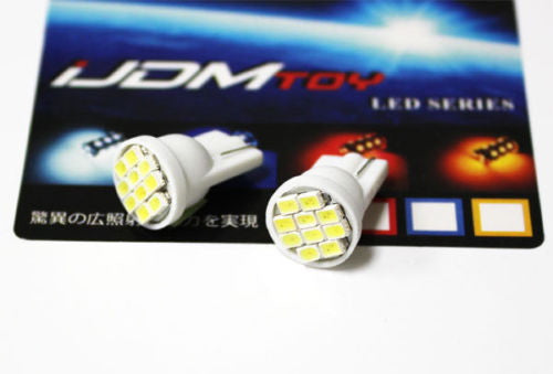 Xenon White 8-SMD 168 2825 T10 LED Replacement Bulbs For Car License Plate Light